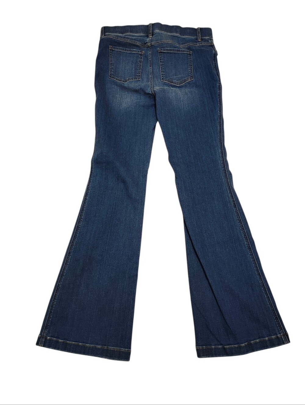 Spanx Women's Blue Flared Jeans - XL - Picture 2 of 5